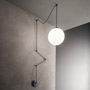 Иконка Ideal Lux 160856 BOA SP1 NERO подвесной светильник черный