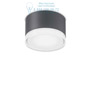Иконка Ideal Lux 168111 URANO PL1 SMALL ANTRACITE уличный потолочный светильник 