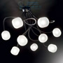 Иконка Ideal Lux 175010 OCTOPUS PL9 NERO потолочный светильник черный