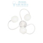 Иконка Ideal Lux 175072 OCTOPUS AP3 BIANCO накладной светильник белый
