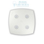 Иконка Ideal Lux 175706 MITO PL4 BIANCO потолочный светильник белый