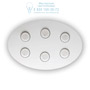 Иконка Ideal Lux 175799 LOGOS PL6 BIANCO потолочный светильник белый