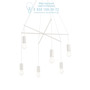 Иконка Ideal Lux 186795 POP SP6 BIANCO подвесной светильник белый