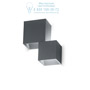 Иконка Ideal Lux 187341 RUBIK AP2 ANTRACITE уличный накладной светильник 