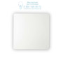 Иконка Ideal Lux 195735 COVER AP1 SQUARE BIG BIANCO накладной светильник белый