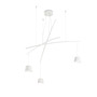Иконка Ideal Lux 196961 FISH SP3 BIANCO подвесной светильник белый