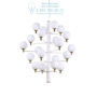 Иконка Ideal Lux 197326 COPERNICO SP20 BIANCO подвесной светильник белый