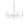 Иконка Ideal Lux 197500 JUSTINE SP6 подвесной светильник белый