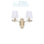 Иконка Ideal Lux 197708 PEGASO AP2 OTTONE SATINATO накладной светильник 