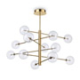 Иконка Ideal Lux 200125 EQUINOXE SP12 OTTONE ANTICO подвесной светильник 