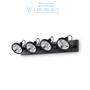 Иконка Ideal Lux 200255 GLIM PL4 NERO потолочный светильник черный
