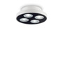Иконка Ideal Lux 205809 GARAGE PL4 ROUND BIANCO потолочный светильник белый