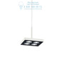 Иконка Ideal Lux 205823 GARAGE SP4 SQUARE BIANCO подвесной светильник белый