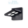Иконка Ideal Lux 205878 GARAGE AP4 SQUARE NERO накладной светильник черный