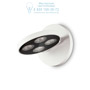 Иконка Ideal Lux 205892 GARAGE AP4 ROUND BIANCO накладной светильник белый