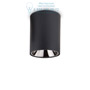 Иконка Ideal Lux 205984 NITRO 15W ROUND NERO потолочный светильник черный