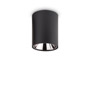 Иконка Ideal Lux 206004 NITRO 10W ROUND NERO потолочный светильник черный