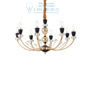 Иконка Ideal Lux 206622 VANITY SP8 подвесной светильник черный