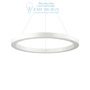 Иконка Ideal Lux 211381 ORACLE SP1 D70 BIANCO подвесной светильник белый